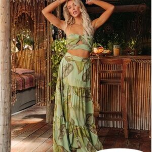 SOLD! Vici “You Had Me At Aloha” Maxi Skirt Set - Luxxel Brand | Size M